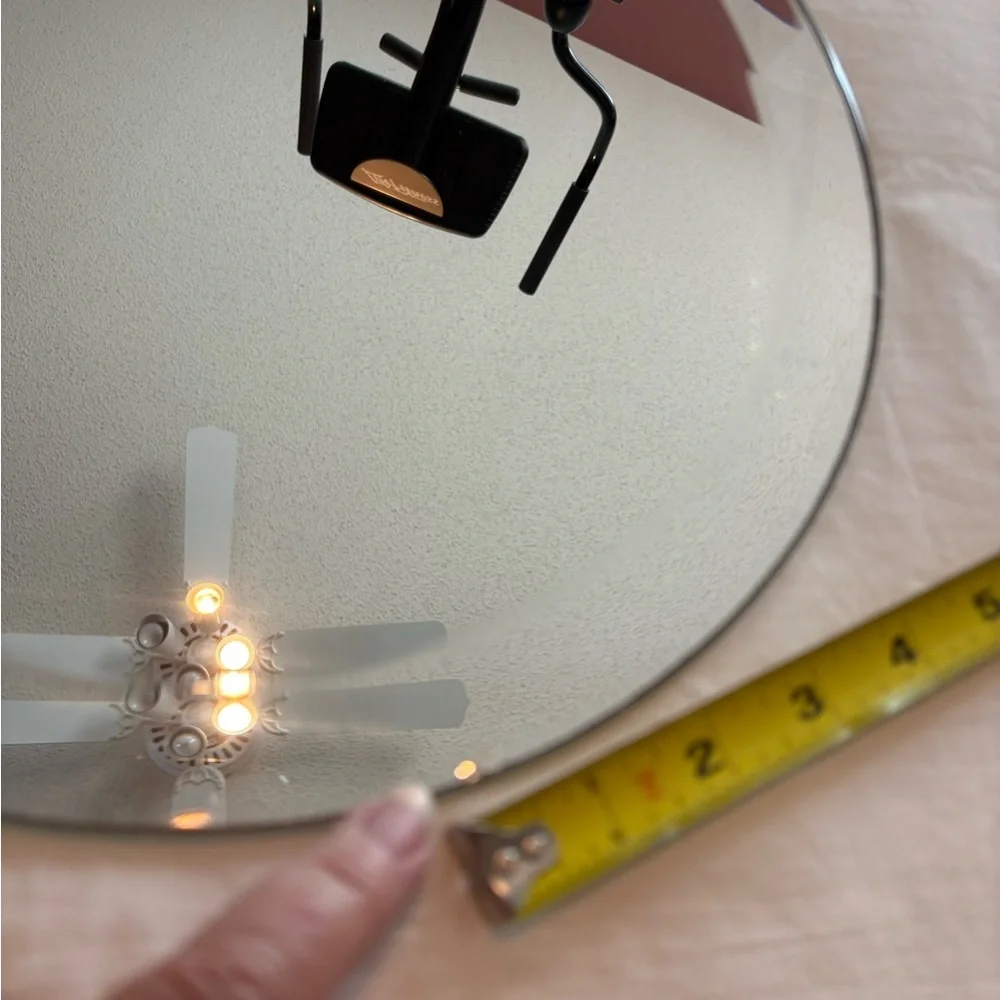 12” Round Beveled Wall Mirror